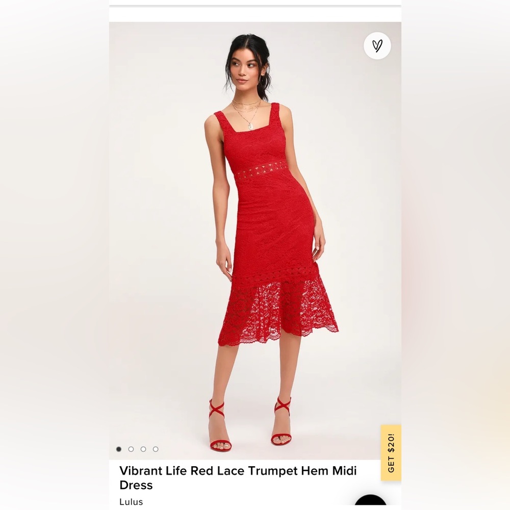 Red Lace Lulus Dress
